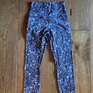 lululemon athletica Kids Leggings - Blue and Purple Floral